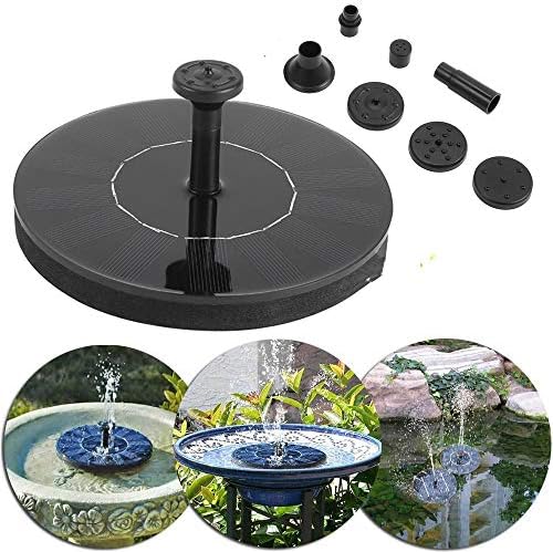 Pompe solaire pour fontaine 25 W, équipée d'un moteur sans balais DC 12 V, débit 1100 l/h, tuyau de 2 m, convient pour jardin, étang, paysage extérieur