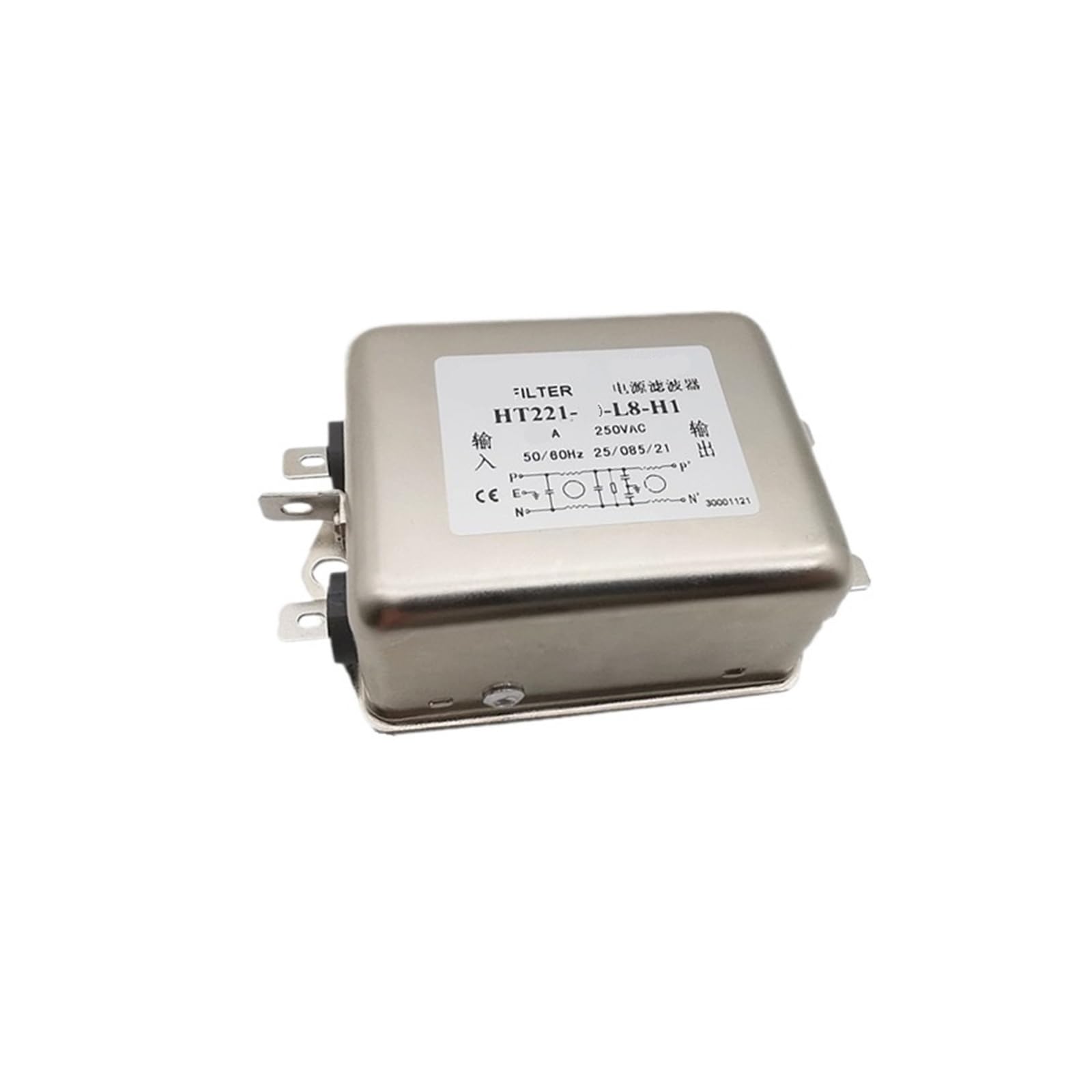 Filtre HT221-20-L8-H1 20A antiparasitaire pour réseau électrique mono
