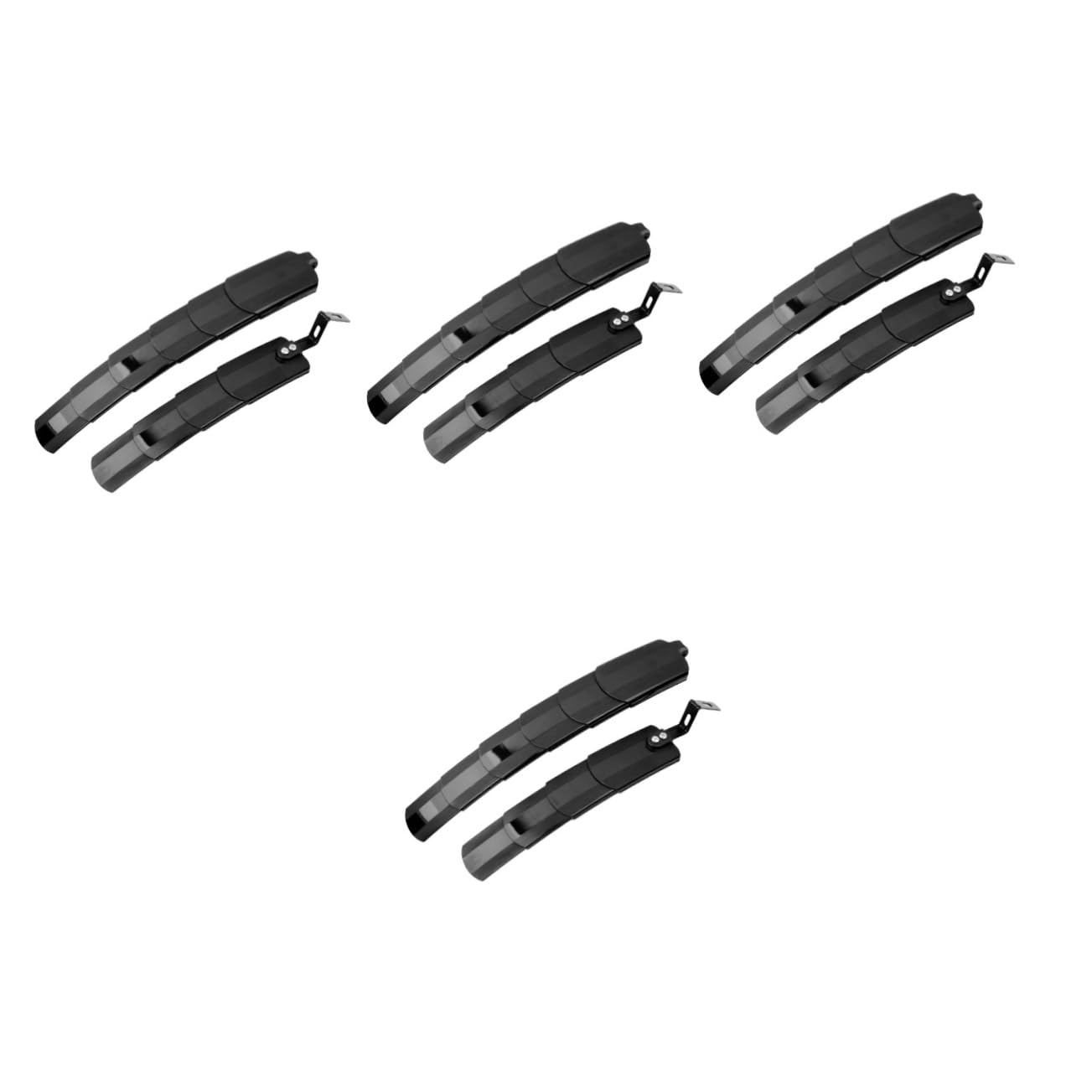 Mipcase Garde-Boue vélo Velo de Route Gravel Velo Anti poussiere Lenoir Velo Gravel Garde-Boue pour vélos vélo de Montagne Garde-Boue Solide Garde-Boue de vélo Plastique Black