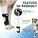 Dog Front Leg Brace with Removable Metal Springs- Adjustable Reflective Ankle Wrap for Dogs, Anti-Slip Reverse-Buckle Design Dog Splint Front Leg for Arthritis, Sprains, Injury Recovery (Black, M)
