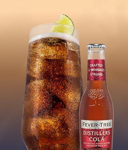Image of Fever-Tree Distillers Cola - Premium Soda Mixer for Cocktails and Mocktails, 6.8 fl oz Bottles, Pack of 24 - Naturally Sourced, Non-GMO