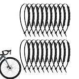 20 Stück Motorrad Schneeketten, Motorrad Reifen Schneekette, Rutschfeste Kabelbinder Reifenkette, Schneereifengriffe, Rutschfeste Radkabelbinder, Winterreifenbänder Für Roller, Fahrräder