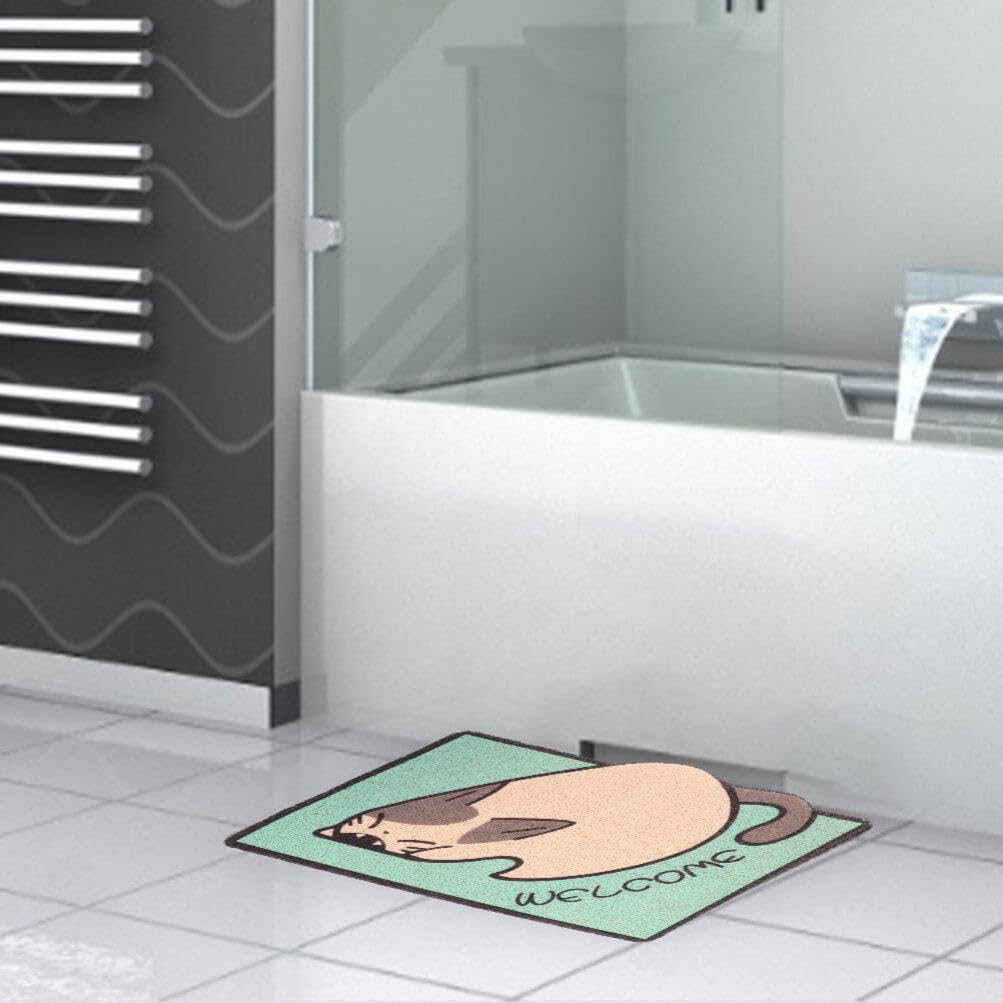 Alipis 2piezas Alfombrilla De Baño Absorbente Alfombras De Baño Antideslizantes Alfombras Gruesas y Flexibles