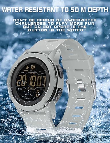 Diditime DIDITIME-SANDA-BLACK Sports Digital Watch For Men Tactical Watches With Pedometer Waterproof Watch For Women/Men Fitness Watch Work Watch Outdoors Military Watches Mens Wrist Watches thumb #2