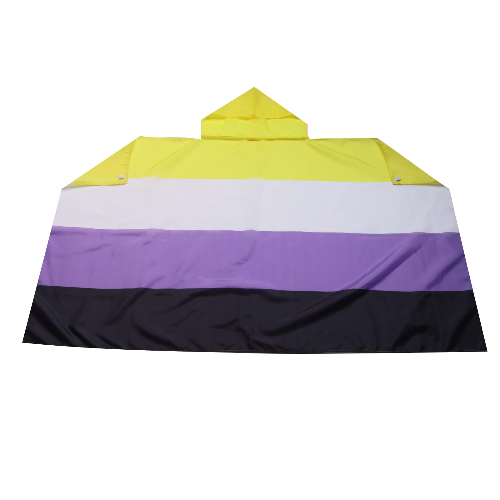 AZ FLAG - Non-Binary Pride Body Flag - 3x5 Ft - nonbinary pride Cap Flag - 100% Polyester with Inegrated Sleeves and Hood - Vivid Colors - 3' x 5' Feet - 150x90 Cm