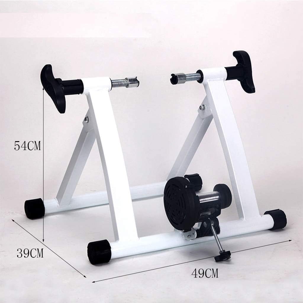 Bike Trainer Stand Road MTB Bicycle, Trainer Indoor Exercise Bike, Trainer Home Training Adjustable Magnetic Resistance Cycling,White