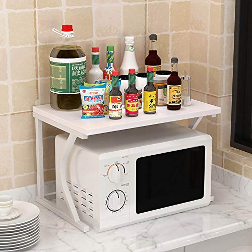 YIHANSS Rack de Horno de microondas múltiples, Soporte de Horno de Metal con Piso, Estante de Especias, Suministros de baño de Cocina Estante de Almacenamiento/c / 38 cm (g 74 cm)
