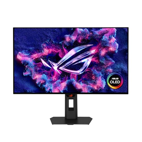 ASUS ROG Strix OLED 27” 1440P Gaming Monitor (XG27AQWMG) ― QHD, TrueBlack Glossy Tandem OLED, 280Hz, 0.03ms, Neo Proximity Sensor, DisplayHDR True Black 500, 99% DCI-P3, DisplayWidget, 3yr Warranty