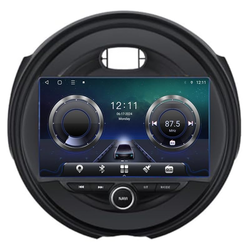 【Anno e modello】: per BMW MINI Cooper 2015-2019 Double Din Car Stereo il touch screen 2.5D HD ti consente di avere una buona esperienza visiva. Supporta subwoofer e ingresso AUX, interfaccia USB 2.0 ad alta velocità compatibile con una varietà di U disco.