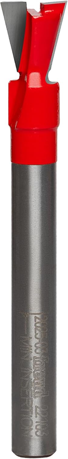 Freud 22-103: 3/8" (dia.) Dovetail Bit with 1/4" shank, 3/8" carbide height