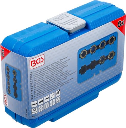 BGS 1141 | Gewinde-Reparatursatz für Antriebswellen, Gelenkwellen | 8-tlg.