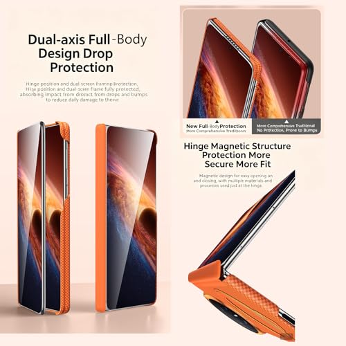 Coque Honor Magic V6 avec protection charnière et béquille rotative