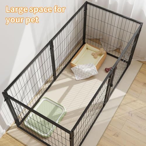 LURIVA Caixa para cães grandes, 139,7 cm C x 80 cm A, gaiola grande resistente, gaiola para cães, ca