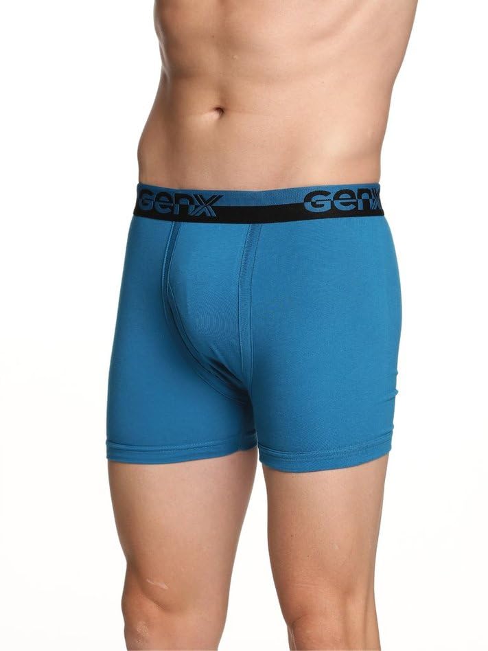 Image of Genx Jazz Men's Trunk - 100% Combed Cotton, Vibrant Colors, Trendy, Comfortable, Perfect fir Underwear(Pack of 2)(Color May Vary)