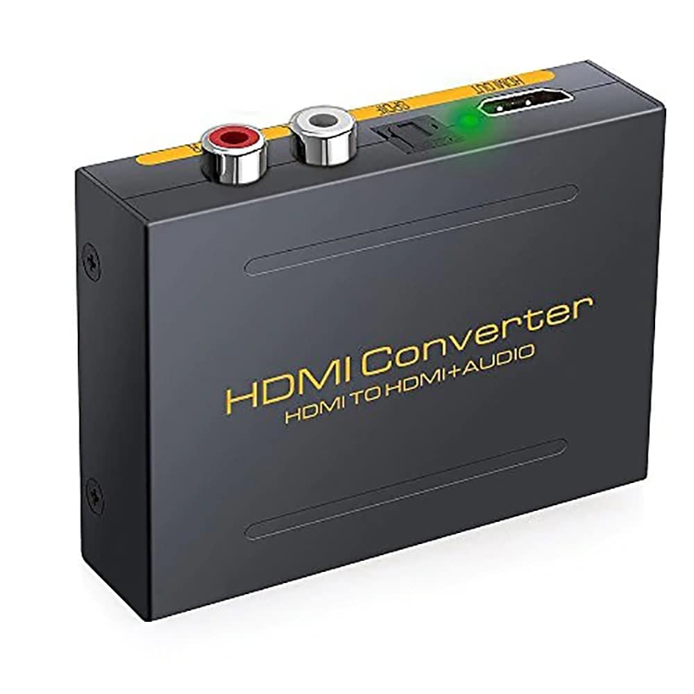 DooBuy HDMI Audio Extractor 4K HDMI to Optical 3.5mm Audio Adapter Splitter Converter 5.1 CH+RCA L/R Stereo Output Support 4K30Hz Dolby DTS PCM for PS5/4 Xbox Projectors DVI Monitor (B0D639FMKG) Amazon Price History, Amazon Price Tracker