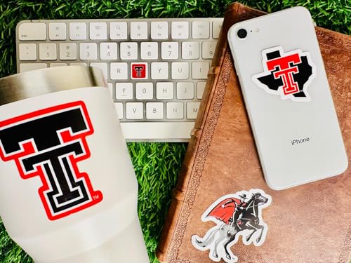 Image of Texas Tech Stickers & Decals 14 Pc Set, Car, Water Bottle, Gift Red Raiders