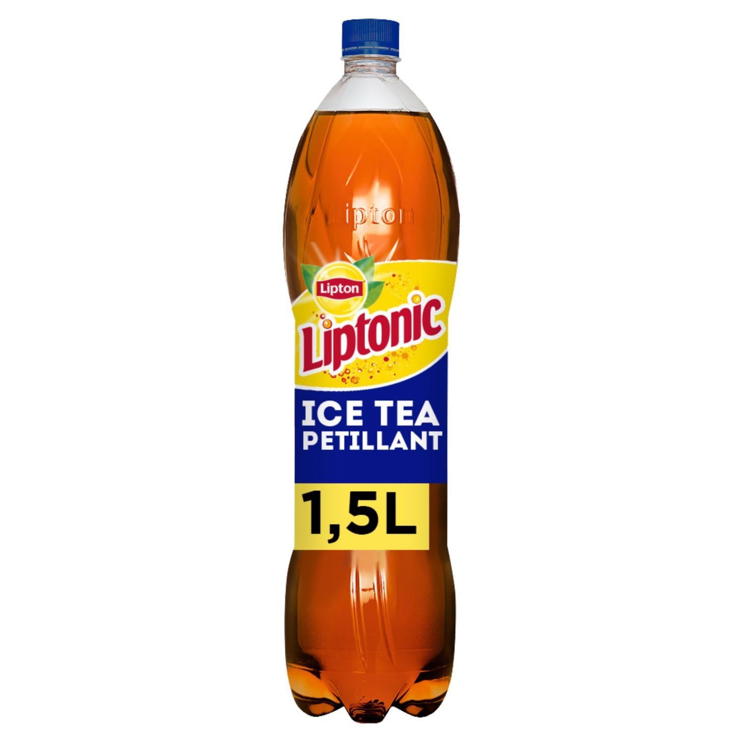 LIPTONIC – Thé Glacé Pétillant au Citron Vert, Fraîcheur Acidulée et Légère (Bouteille 1.5L) - Le lot de 4