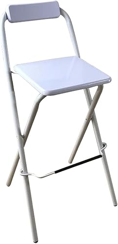 Miniatura 10 de Modern Taburete de bar plegable con altura de mostrador para adultos, silla alta plegable para desayuno, taburete cuadrado de fiesta de oficina,