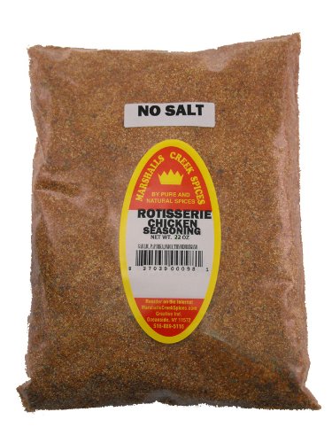 XL REFILL Marshalls Creek Spices - Condimento de pollo asado sin sal, 22 onzas
