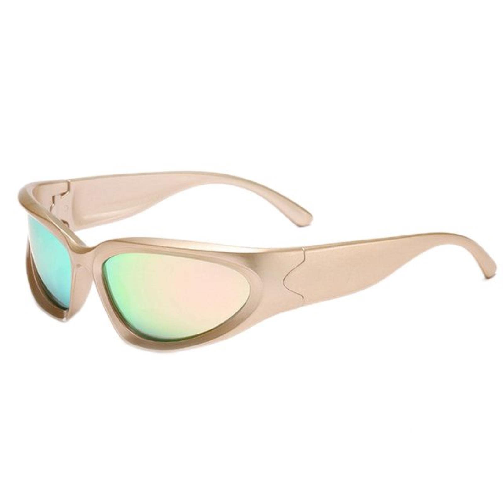 vfdaSWQQ Cycling Goggles, Men Outdoor Bicycle Cycling Sports Sunglasses Women Vintage Shades Fashion Punk Goggle Eyewear-F7-Polarized-film
