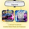 Custom Air Fresheners with Picture, Personalized Air Freshener for Car, Custom Double Sided Photo Air Fresheners, for Car, Wardrobe, Bathroom and Hanging Ornaments (Square, Various scents) #1