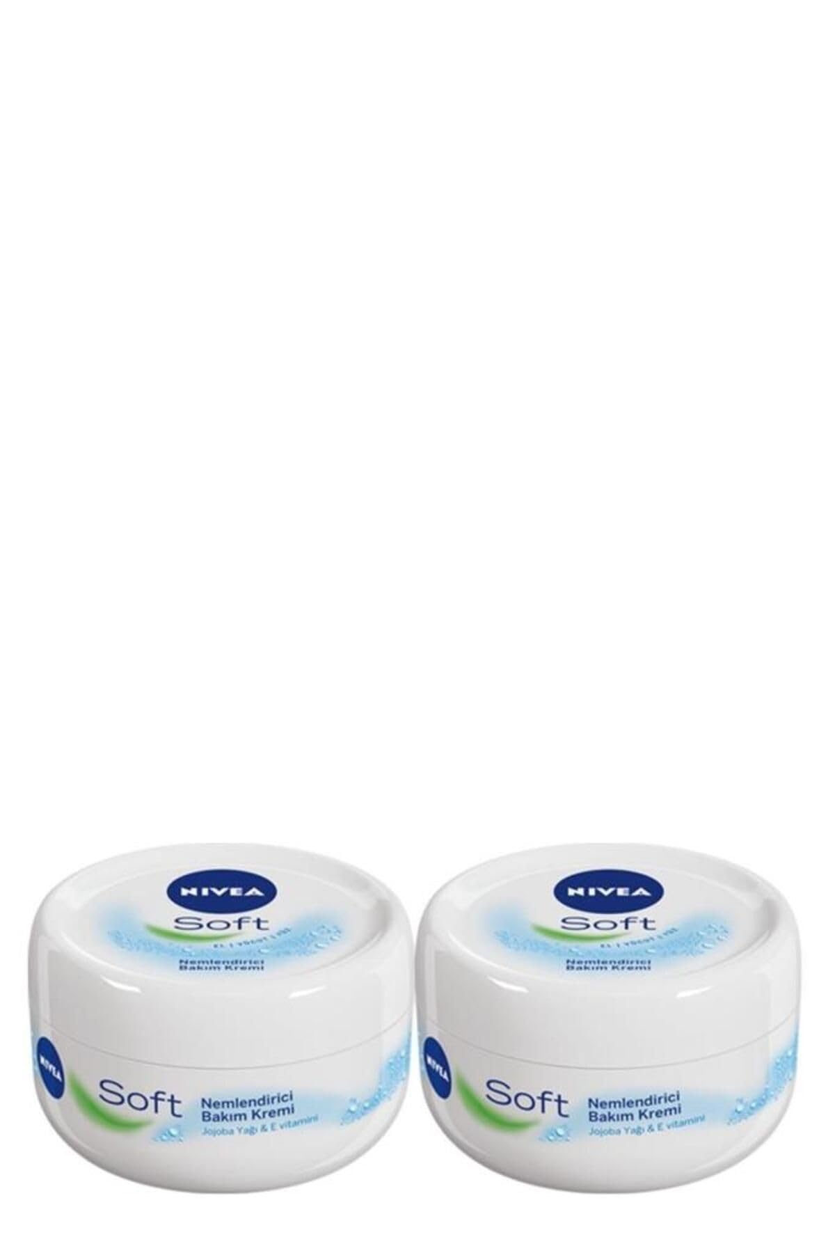 Soft Nemlendirici Vücut Bakım Kremi 200ml, Yüz Vücut ve El, E Vitamini, Jojoba Yağı, X2 Adet