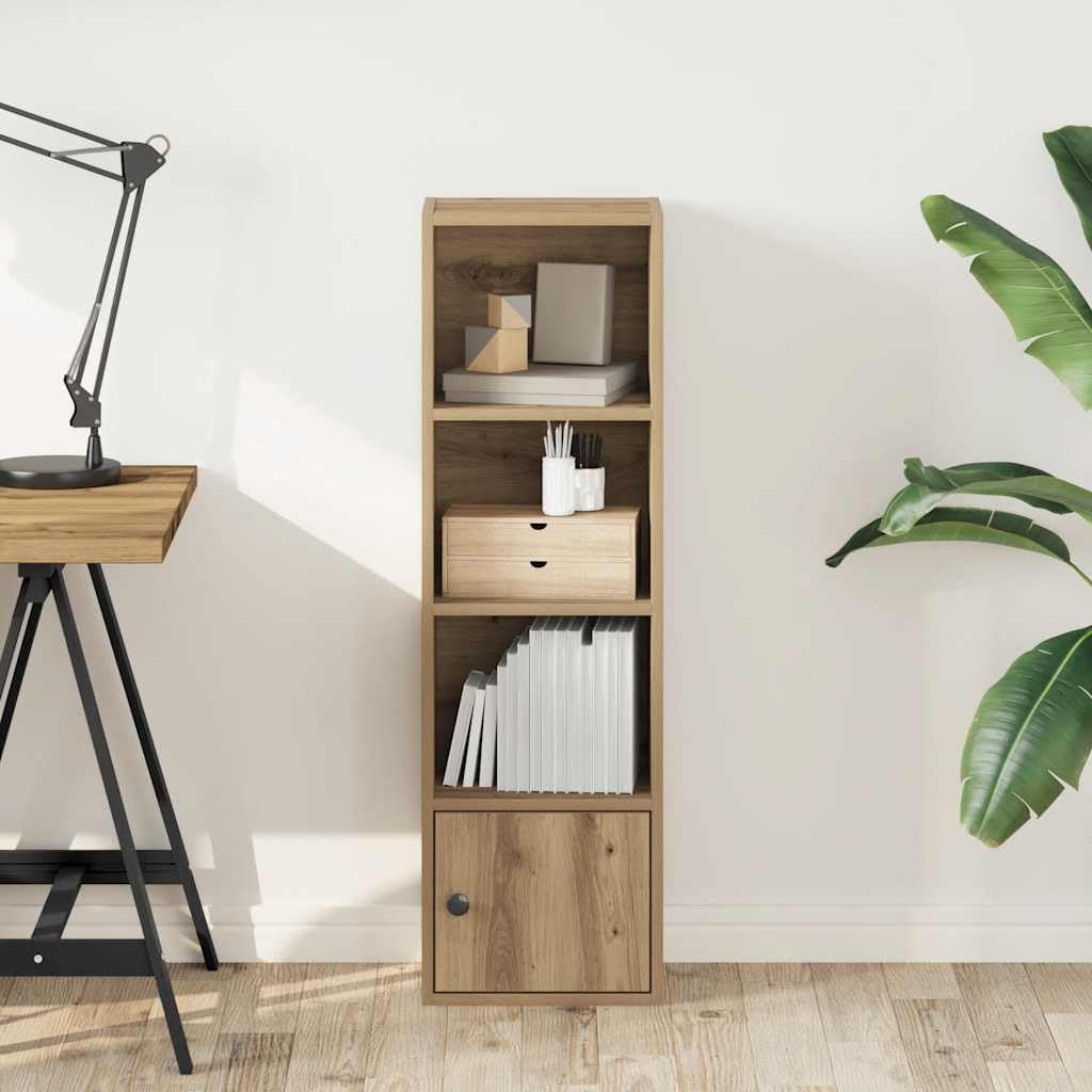 Generisch Bücherregal Artisan-Eiche 31x24x102 cm Holzwerkstoff,Möbel,Regalsysteme,Bücherregale Bücherschränke-860345