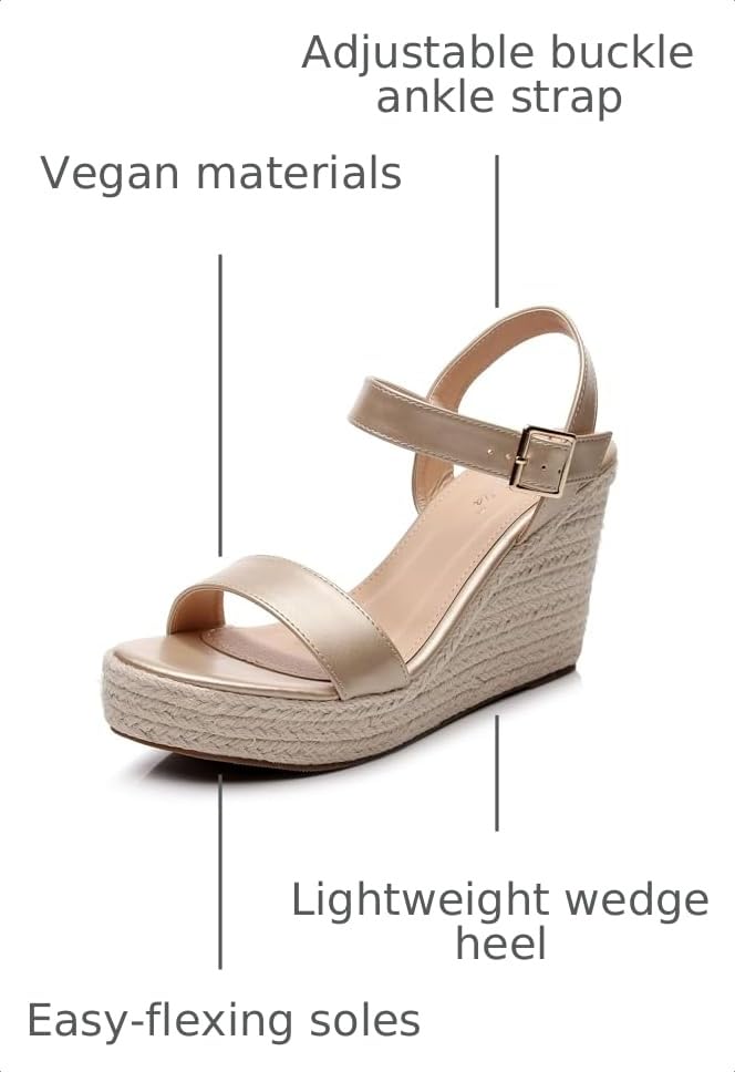 Image of VenusCelia Women's Hyper Light Wedge Sandal | Casual Sandals