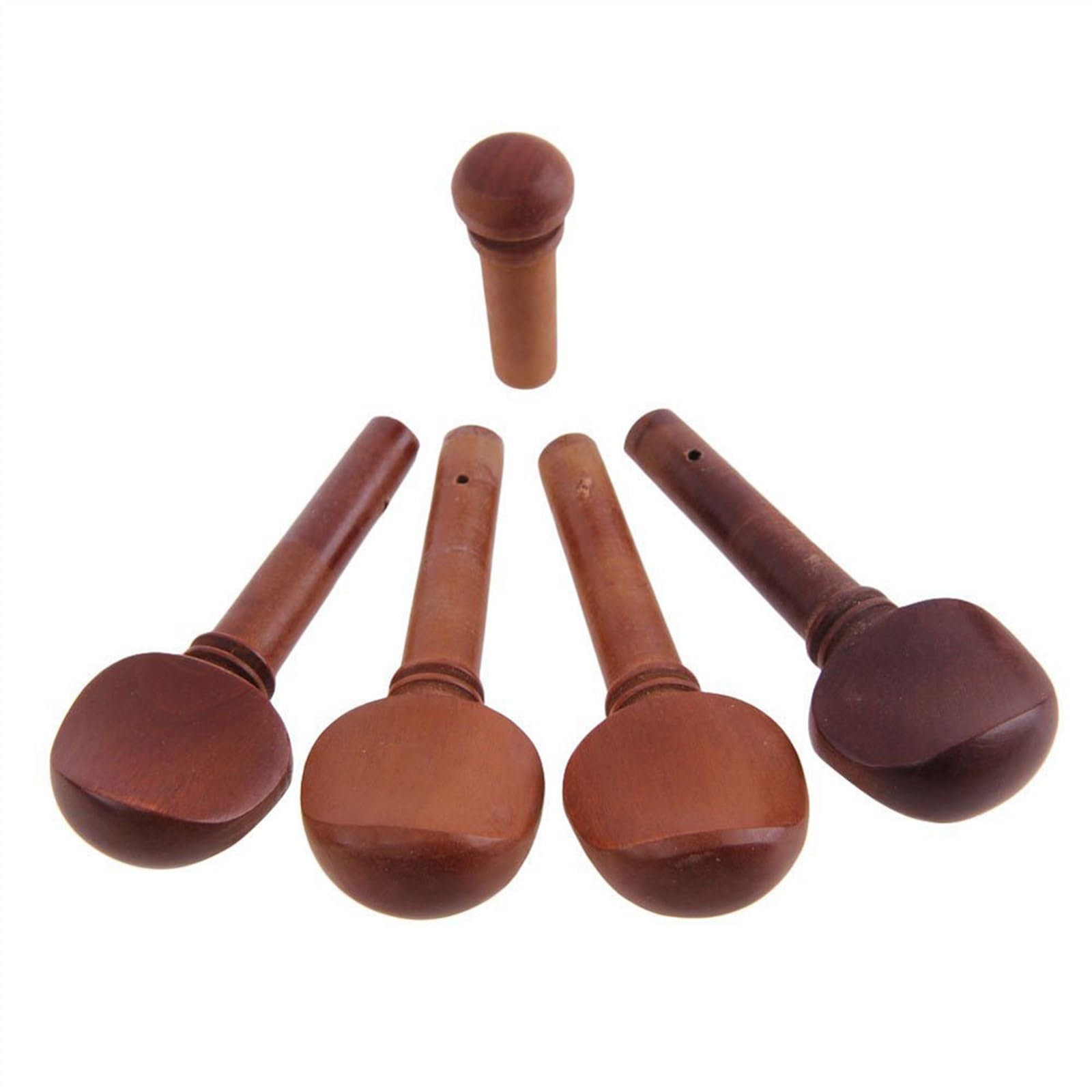Accessori per violino Accessori In Legno Di Giuggiola Per Violino 4/4 Un Set Completo Di Picchetti Cordiere Poggia Mento Viti E Corde Di Violino Per La Messa A Punto.