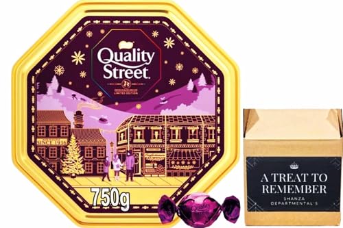 Quality Street Assorted Chocolates Tin, 750g | Milk, Dark Chocolate & Toffees for Christmas, Easter, and New Year Celebrations