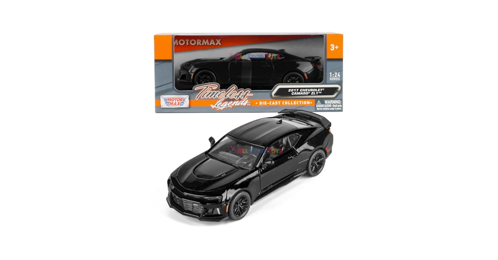 Amazon.com: Motormax Toy 2017 Chevy Camaro ZL1 Black
