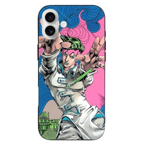 �W���W���̊�Ȗ`�� �ݕӘI�� iPhone16Plus�Ή��P�[�X �ϏՌ� TPU ���^ �A�C�t�H��16Plus�J�o�[ �y�� ���菝�h�~ �X�}�z�P�[�X �l�C �L�����N�^�[ Case