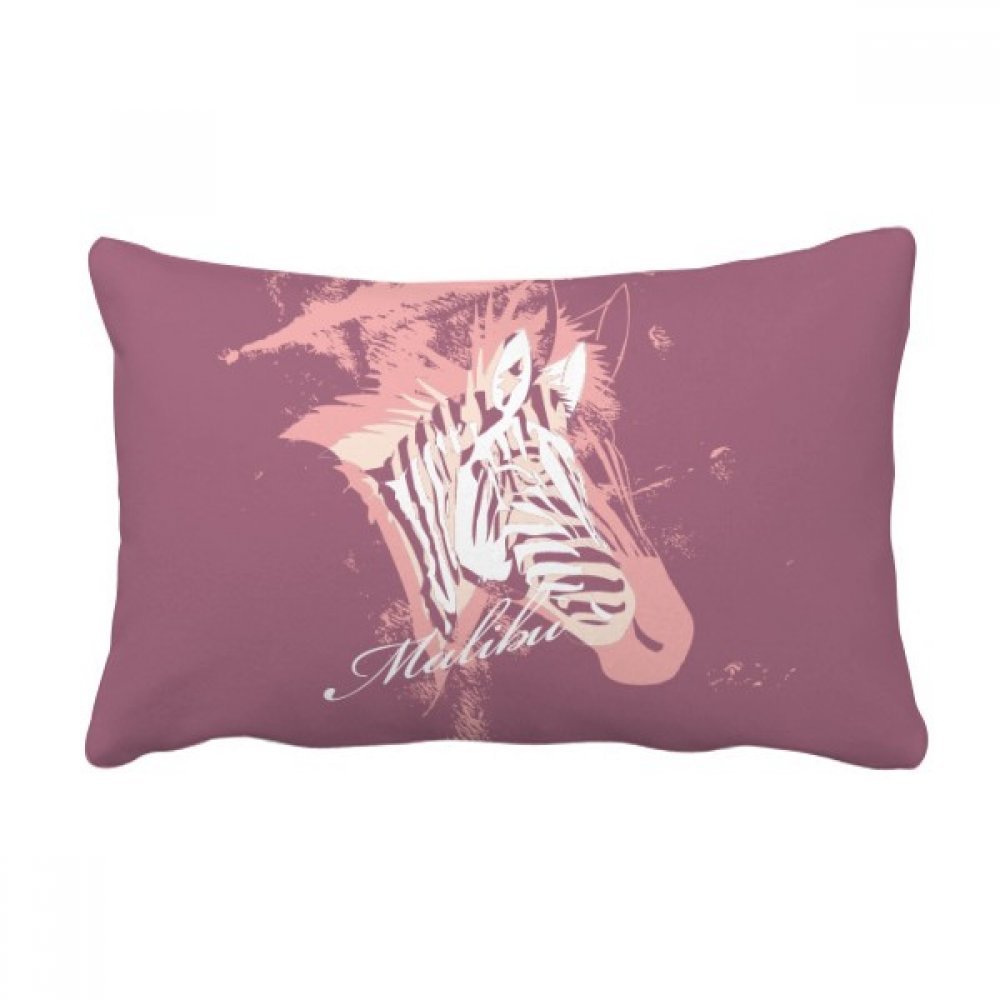 Coussin lombaire zèbre pourpre 40x60 cm pour décorer votre canapé de salon