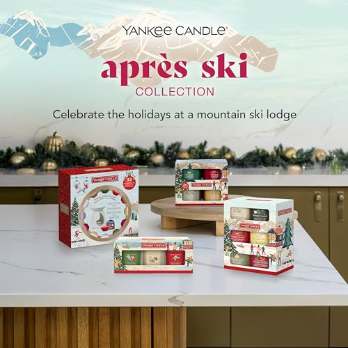 Yankee Candle Set de regalo de velas aromáticas navideñas | 6 mini velas votivas rellenas | Colección Après Ski | Regalos navideños perfectos para mujeres