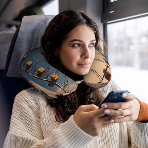 Almohada de viaje espuma viscoelástica tamaño único miniatura 6