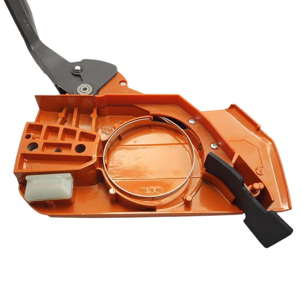 Kit de placa de barra protectora de manija de cubierta lateral de freno de cadena Compatible con funda de buje de motosierra 61 66 266 268 272