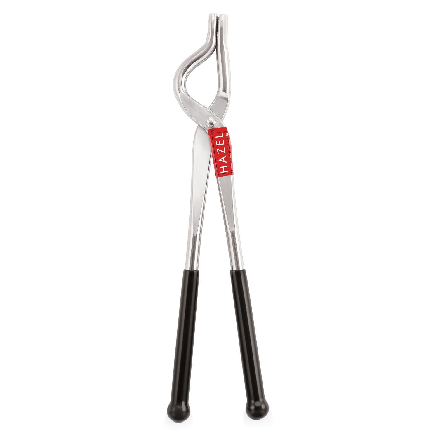 HAZEL Pinzas de acero inoxidable de una sola cara | Pakkad de 9 mm con agarre de goma | Soporte para utensilios de cocina Chimta