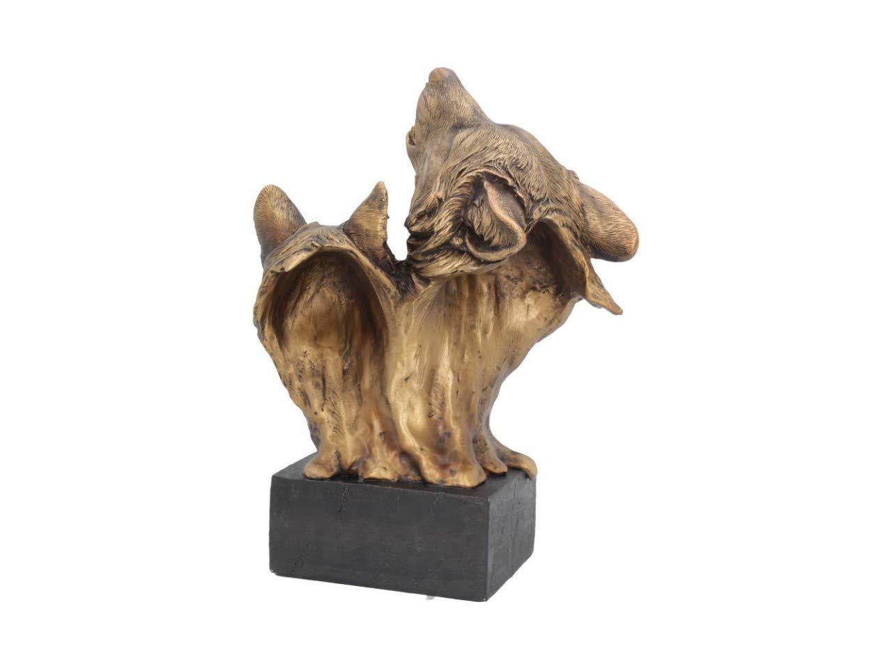 Nemesis Now Canción del Lobo Salvaje Busto 23cm Bronce, Resina