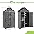 Tmsan Outdoor Storage Cabinet, Garden Vertical Tool Shed, Waterproof Outdoor Storage Box for Patio, Backyard, Pool, Grey