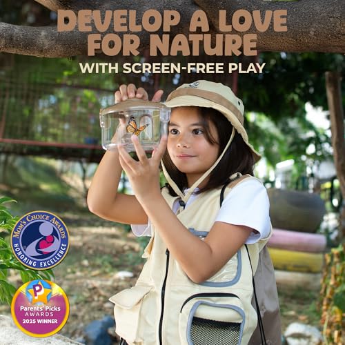 Image of Kids Explorer Kit with Safari Vest & Hat for 3-7 Year Old Boys & Girls | Cute Dress-Up Zookeeper Costume & Safari Costume for Boys & Girls - Included Adventure Guide & Scavenger Hunt