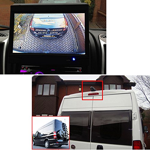 Parking Camera Kit7'' Inch TFT LCD Screen Auto Monitor + HD IR Night Vision Brake Light Rear View Camera Backup Camera for Mercedes Sprinter Fiat all other transporters with brake light at the roof - Image 4
