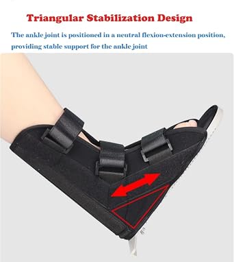 Professional Foot Fracture Boot Ankle Fracture Fixation Short and Compact Ankle Support Boot Brace for Achilles Tendon Surgery, Planar Fasciitis Tendonitis-For Bed Rest / Sitting Only, Not for Walking