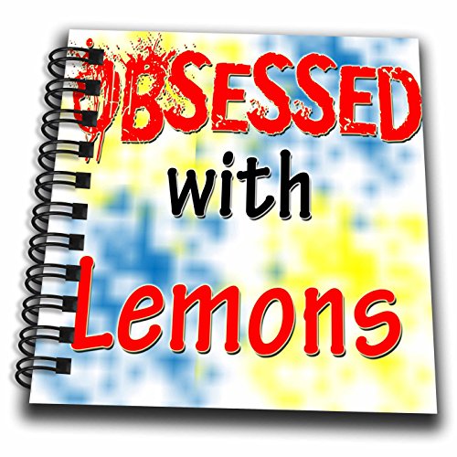 Mini bloc-notes 3drose l'Obsession du citrons multicolore au format compact 4x10,2 cm