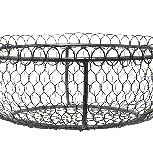 Deco 79 Farmhouse Metal Tiered Server, 20"W X 33"H, Black #TOP3