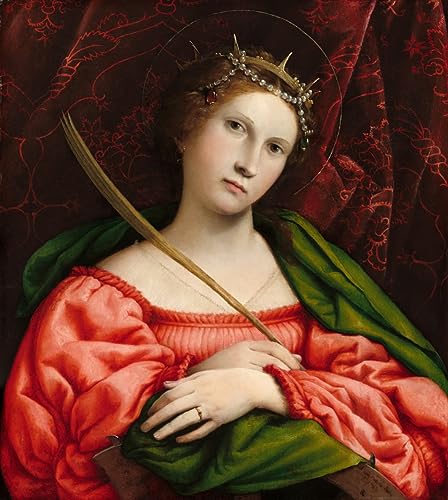 Tableau Toile Sainte Catherine pour Rompre la Monotonie des Murs Vides avec Art 60x90cm