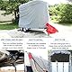 Abdeckplane pferdeanhänger, Pferdeanhänger abdeckplane, 420D Oxford Tuch UV-beständig, Wasserdicht, Staubdicht, Universelle Pferdeanhängerabdeckung (L355 x W185 x H225cm(L140 x W73 x H89in))