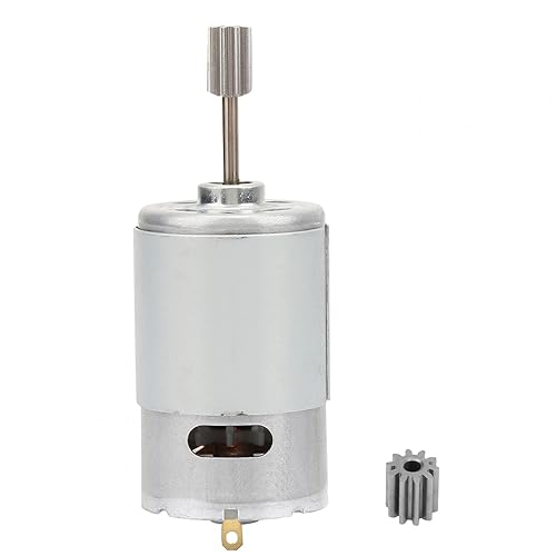 RS550 12V Micro Motor Motor de Alta Velocidad para Coche de Juguete Eléctrico Niños Motocicleta con 2pcs Cabeza de Diente (550-30000)
