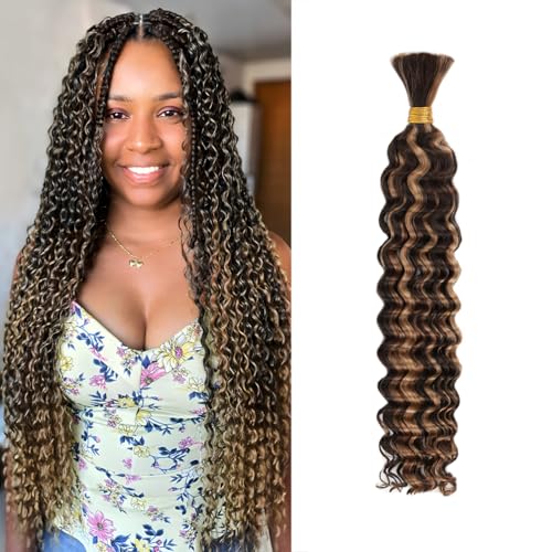 Deep Wave Human Braiding Hair for Boho Braids – 16