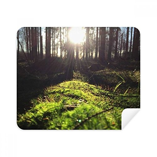 Forestry Science Nature Scenery Cleaning Cloth Screen Cleaner 2pcs Suede Fabric