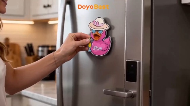 Imán Decorativo Personalizado Pato Cruise Corazón miniatura 7